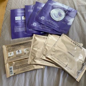 Lancome face mask lots of 8 sheets/ renergie lift & absolue